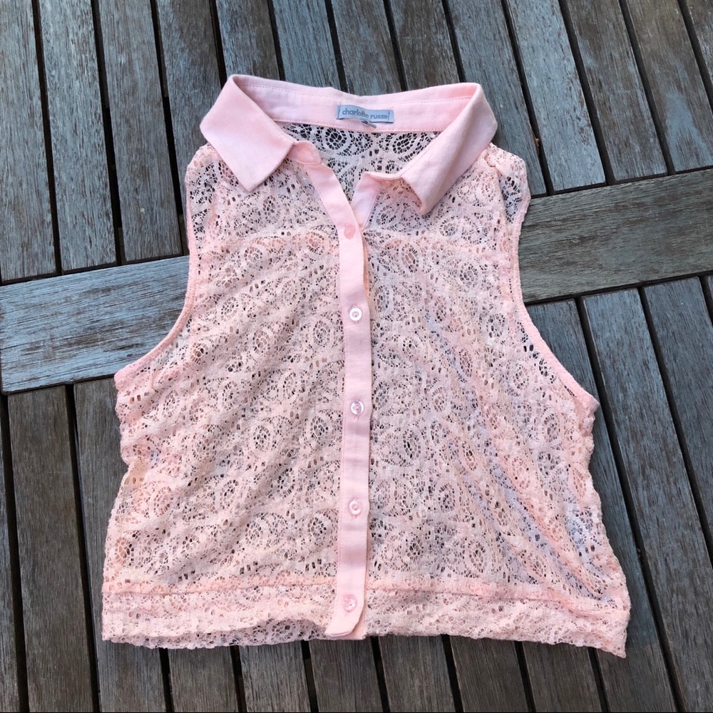 Lace crop top